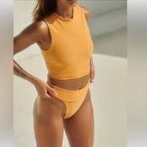 Women's Orange Swim Top